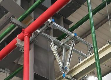 江海该抗震支架的整体式支吊架结构协调性好